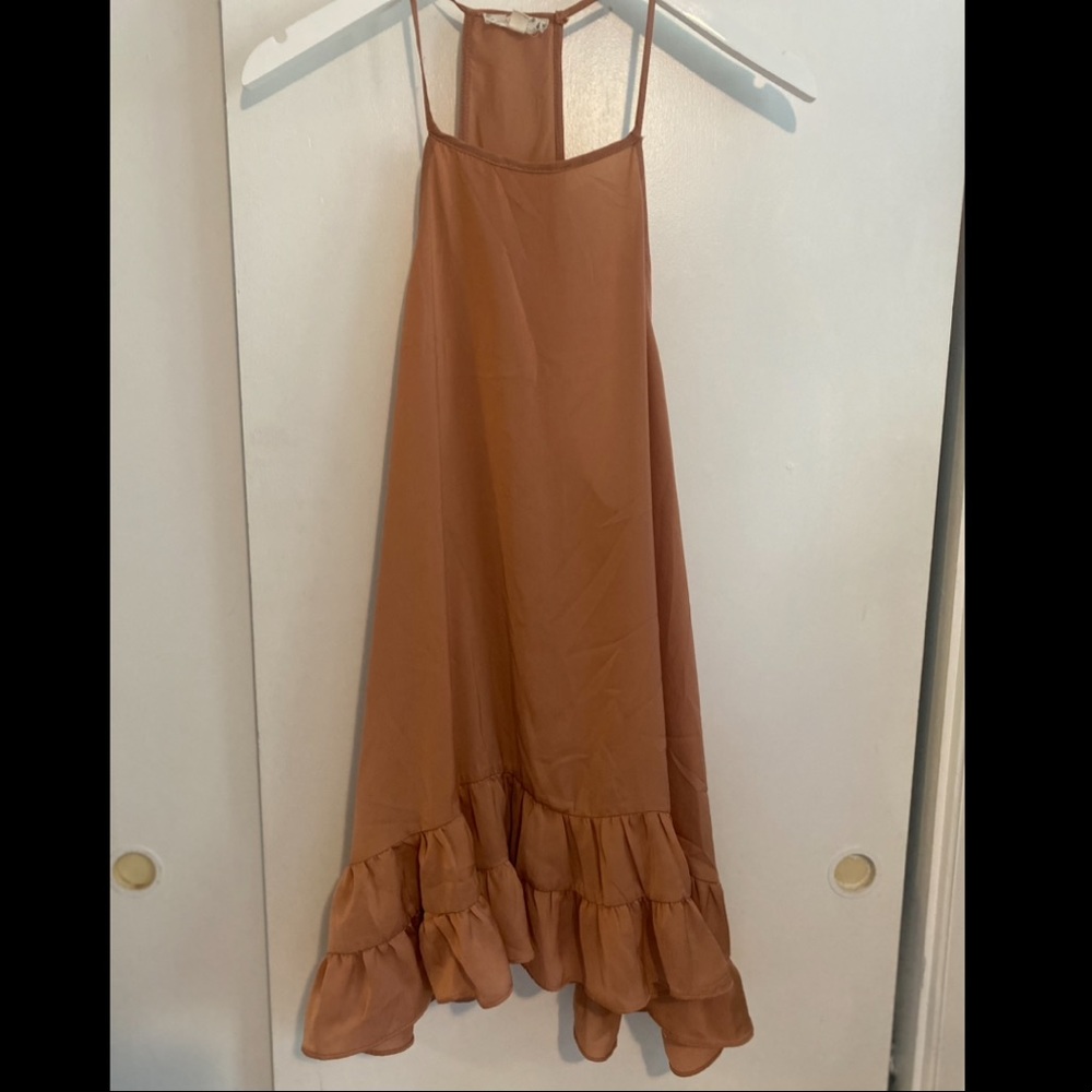 Strappy blush dress!